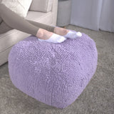 Spongy Microfiber Square Pouf Soft Seating - Furniture Home Direct