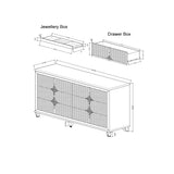 Uriuni - Dresser - Gold / White - Furniture Home Direct