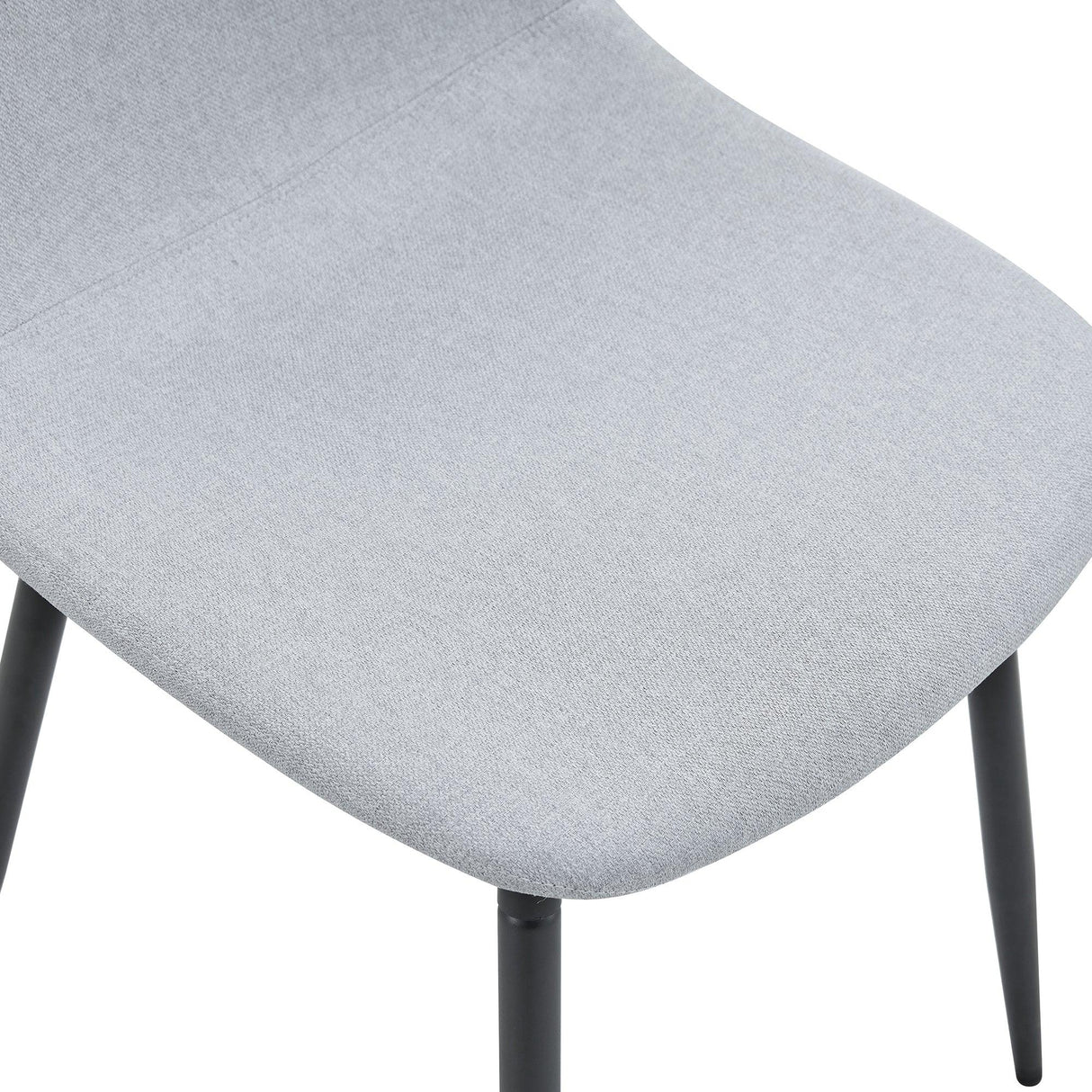 Dining Set Glass Table With 10 Chairs Finish Light Gray - Furniture Home Direct