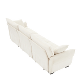Chenille Sofa - White - Furniture Home Direct