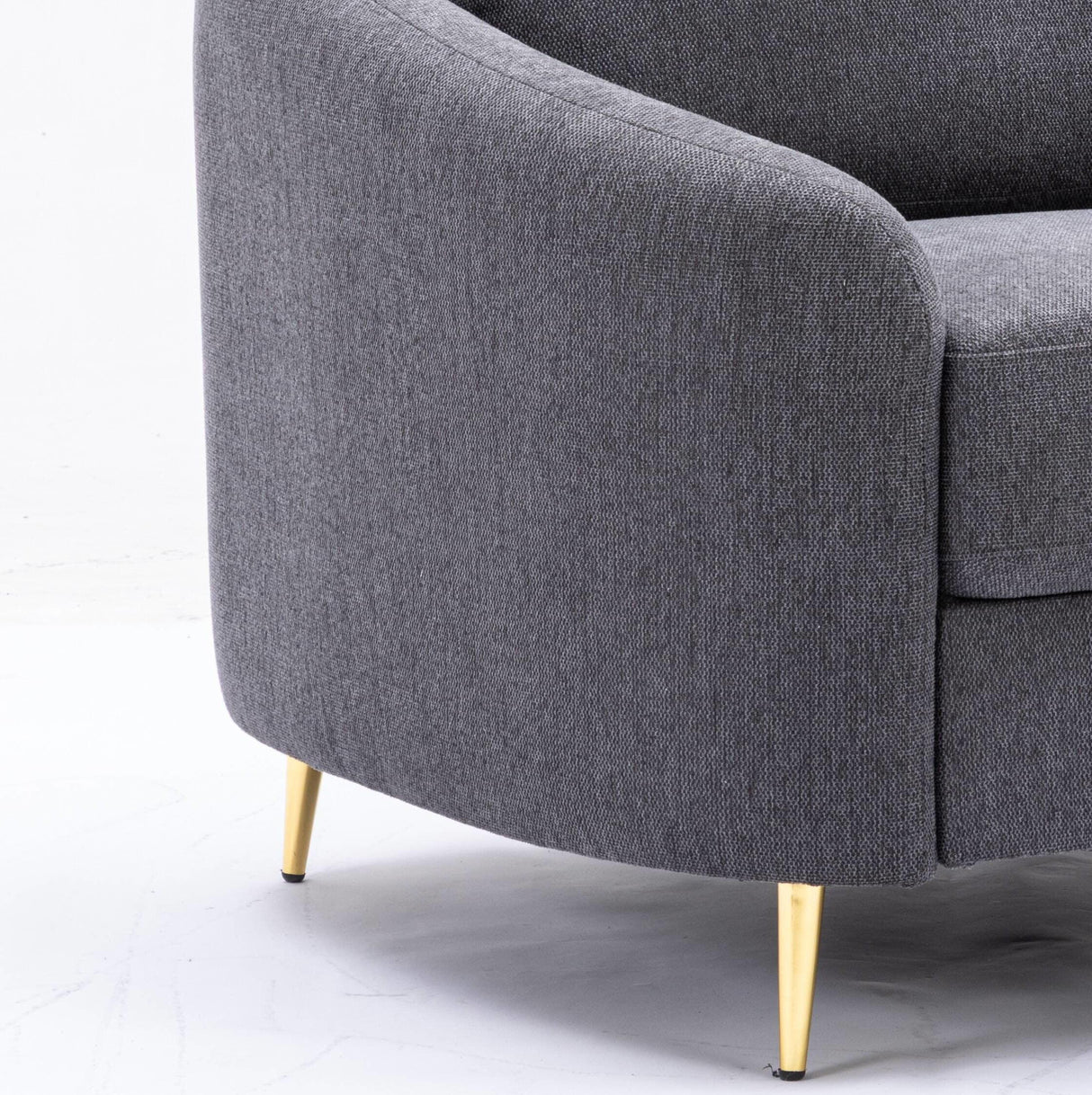 Yuina Gray Linen 3 Pieces Living Room Set - Furniture Home Direct