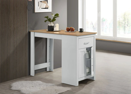 Alonzo - Small Space Counter Height Dining Table With Cabinet And Drawer Storage - Furniture Home Direct