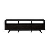 Modern Scandi 3 Door Low Profile TV Stand For TVs Up To 80" - Furniture Home Direct