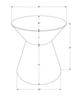 Drum Accent Side Table, Contemporary & Modern Elegant Design - Furniture Home Direct