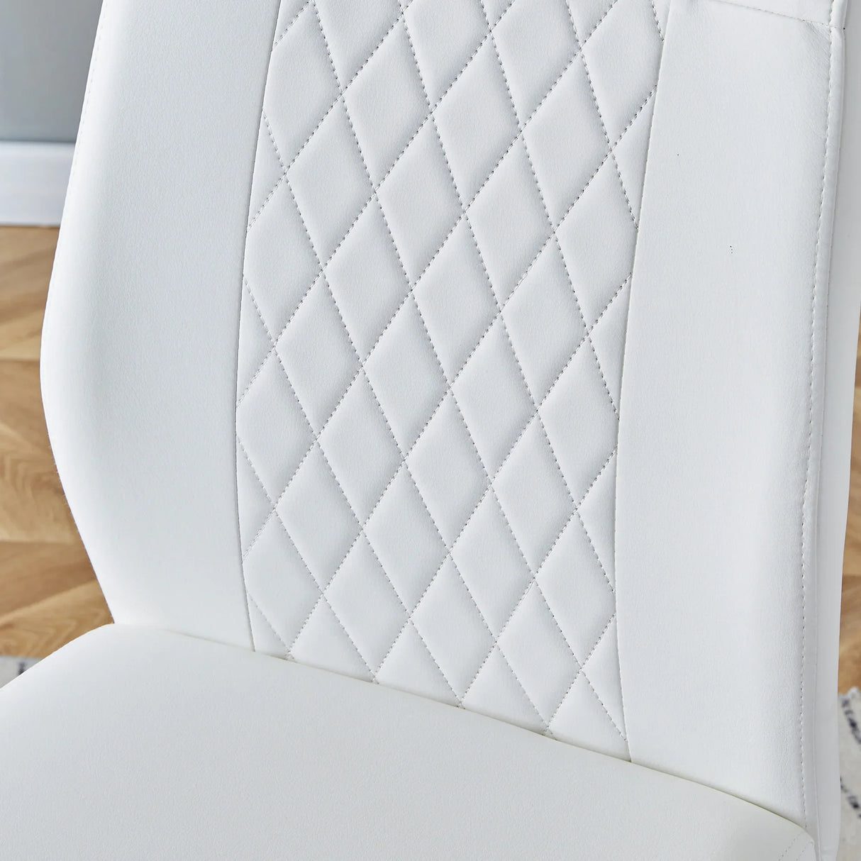 Dining Set 7 Piece Marble Top Table And Chairs White - Furniture Home Direct