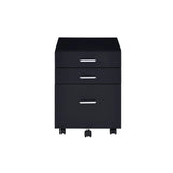 Tennos - Cabinet - Black / Chrome - Furniture Home Direct