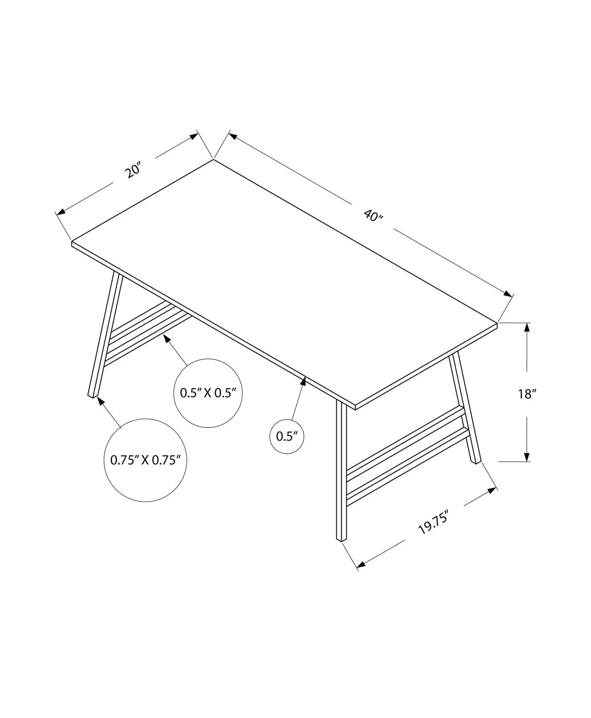 Table, Rectangular, Modern Style - Furniture Home Direct