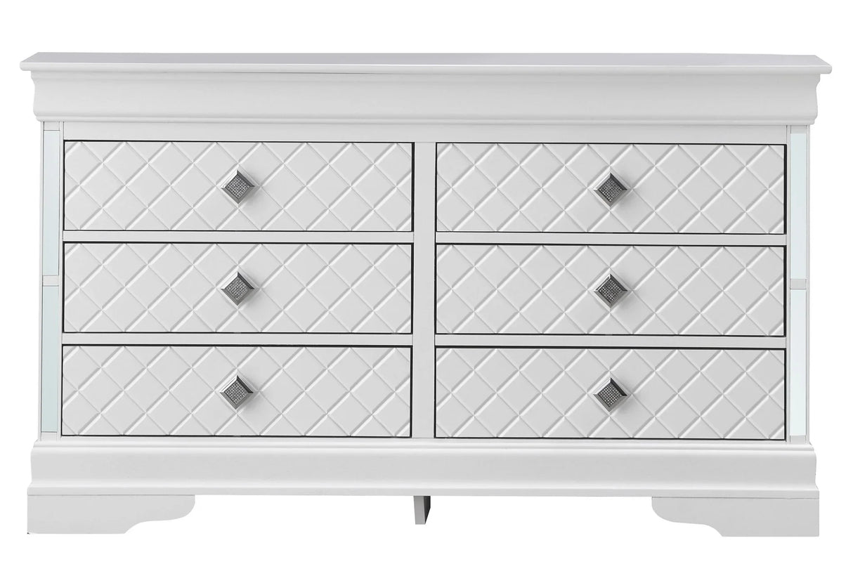 Verona - Stylish Dresser - Silver Champagne - Furniture Home Direct