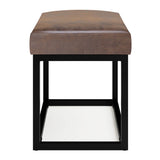 Reynolds - Small Bench - Distressed Chestnut Brown - Furniture Home Direct