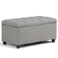 Sienna - Upholstered Storage Ottoman Bench - Furniture Home Direct