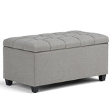 Sienna - Upholstered Storage Ottoman Bench - Furniture Home Direct