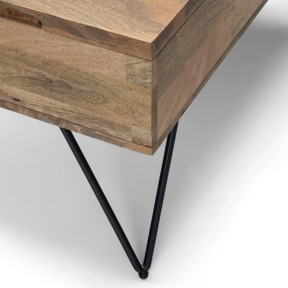 Hunter - Lift Top Square Coffee Table - Natural - Furniture Home Direct