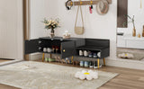 Modern Shoe Cabinet - Black - Furniture Home Direct