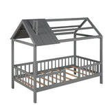 House Bed With Fence - Furniture Home Direct