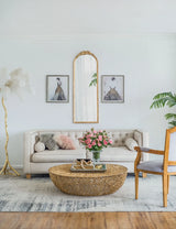 Wood Floor Mirror, Full Body Mirror Dressing Make Up Mirror For Bathroom - Furniture Home Direct
