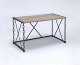 Jodie - Console Table - Rustic Oak / Antique Black - Furniture Home Direct