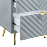 Gaines - High Gloss Nightstand - Furniture Home Direct