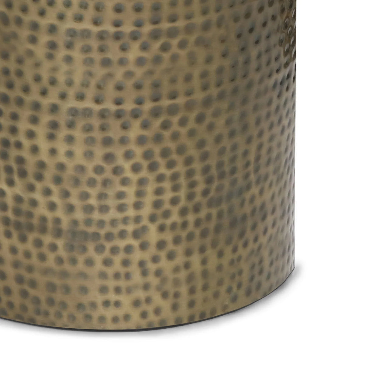Corbin - Hammered Metal Side Table - Furniture Home Direct