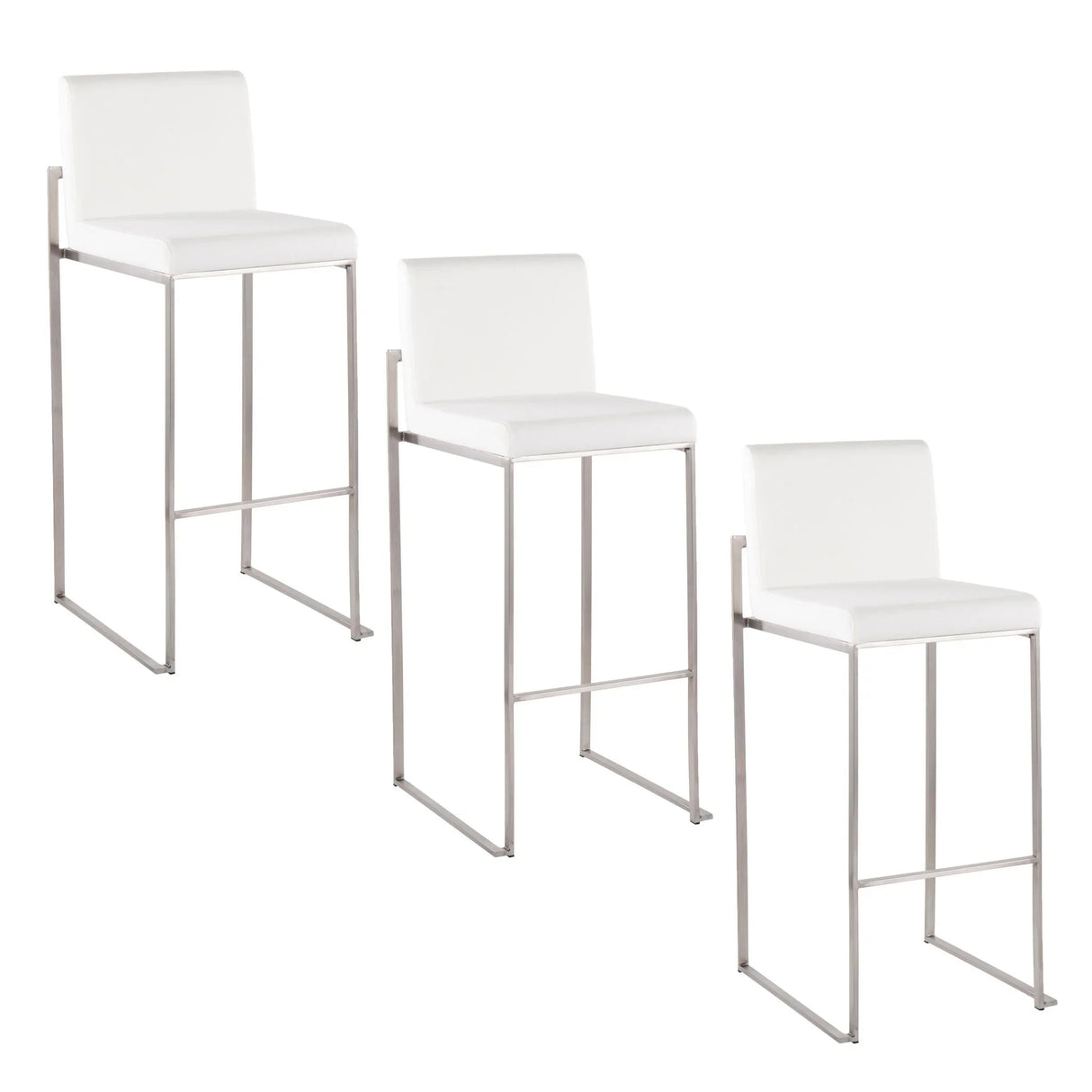 Fuji - Contemporary And Modern Elegance High Back Barstool - Furniture Home Direct