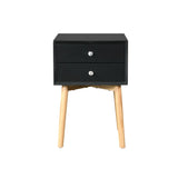 Side Table With 2 Drawer, Mid-Century Modern Storage Cabinet For Bedroom - Furniture Home Direct