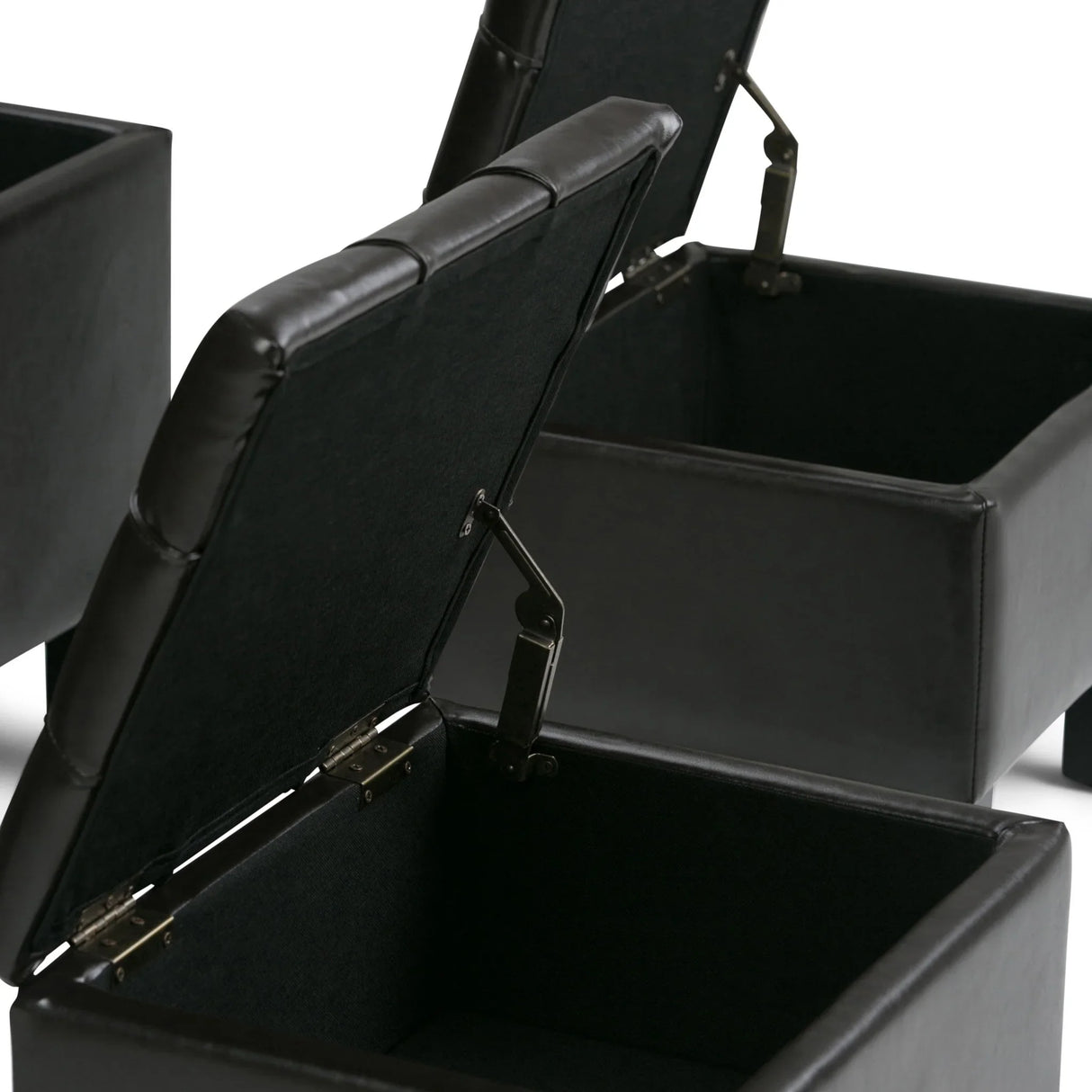 Dover - 3 Piece Storage Ottoman Contemporary Design - Furniture Home Direct