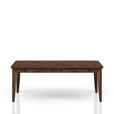 Casual Dining Table With Four Storage Drawers - Brown - Furniture Home Direct