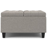 Harrison - Upholstered Coffee Table Storage Ottoman - Furniture Home Direct