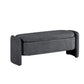 Ottoman Oval Storage Bench, 3D Lamb Fleece Bench With Large Storage Space For The Living Room, Entryway And Bedroom - Furniture Home Direct