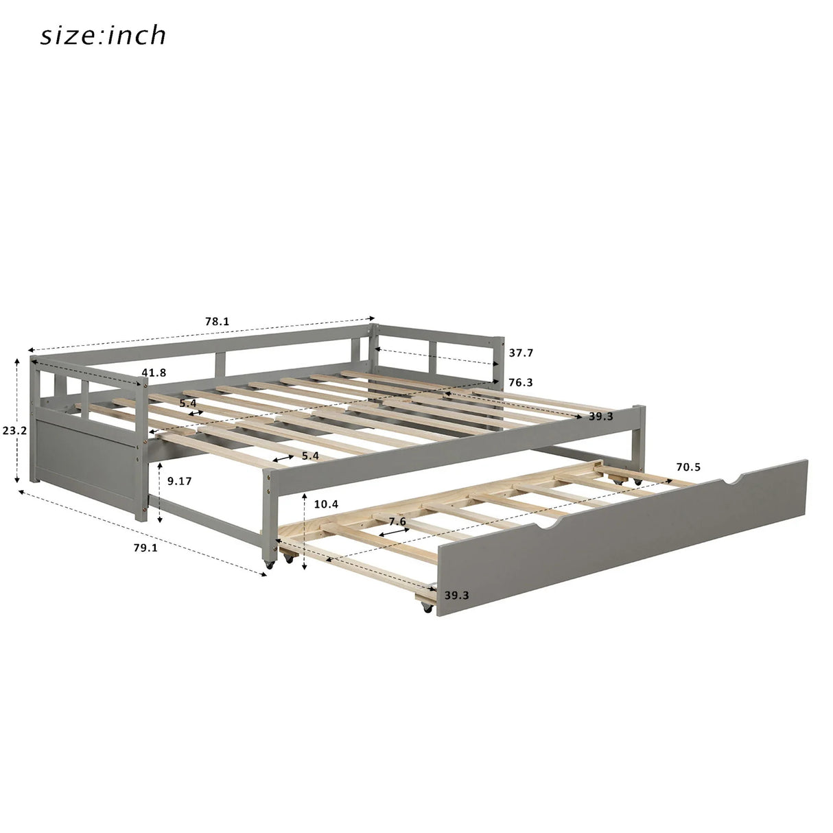 Extending Daybed With Trundle - Furniture Home Direct