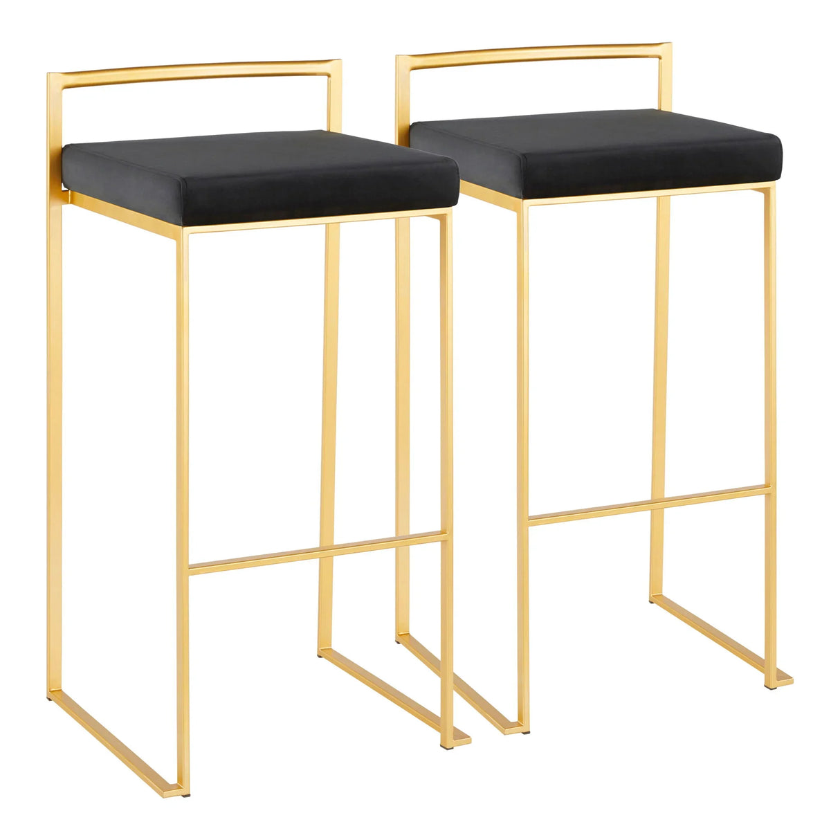 Fuji - Contemporary / Glam & Quality Construction Barstool - Furniture Home Direct