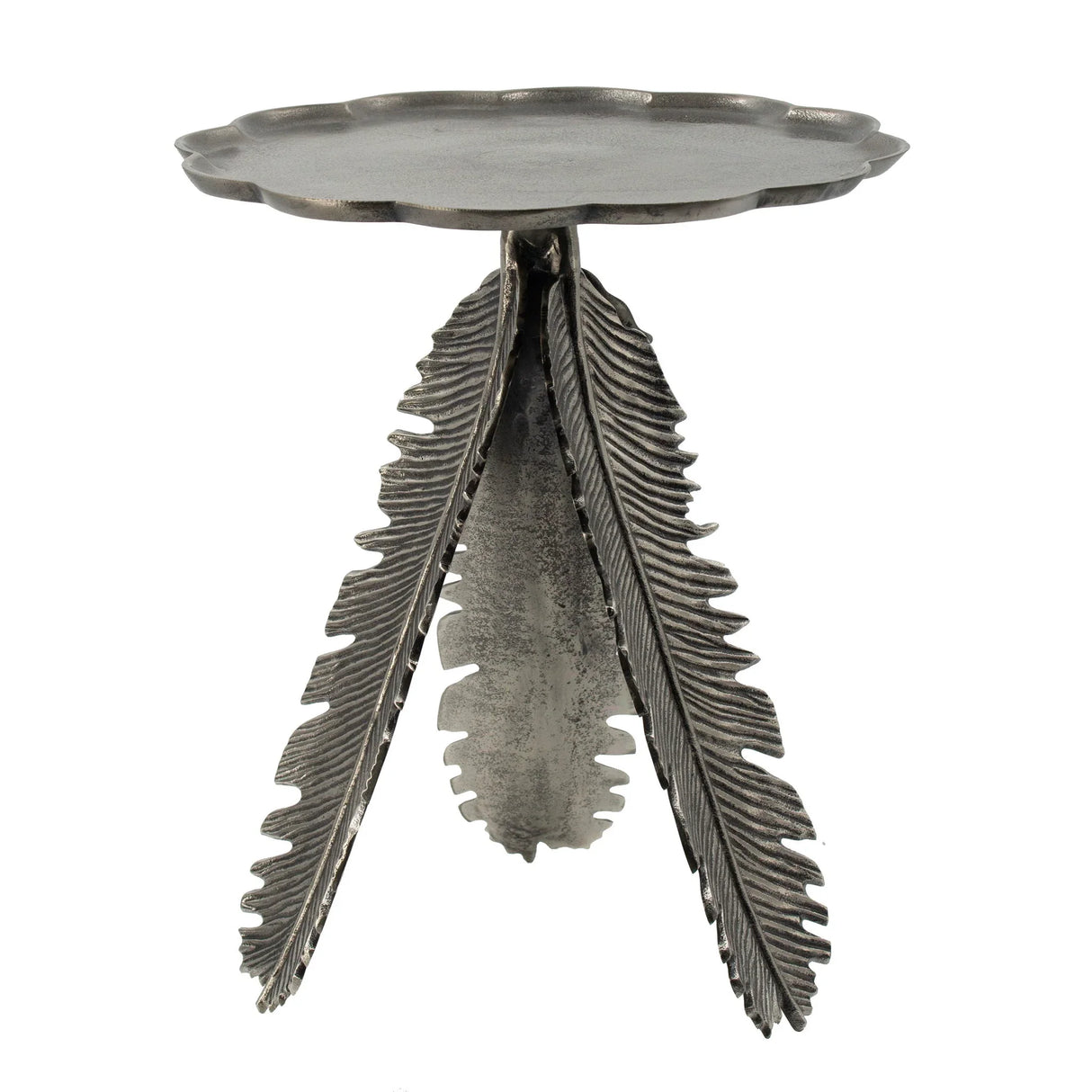 Leaf Side Table - Silver - Furniture Home Direct
