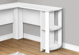 Computer Desk, Home Office, Corner, Storage Shelves, L Shape, Laptop, Contemporary & Modern - Furniture Home Direct