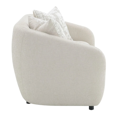 Etienne - Loveseat With 3 Pillows - Beige - Furniture Home Direct