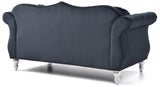 Stylish Flared Arm Loveseat - Furniture Home Direct