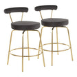 Rhonda - Glam Counter Stool (Set of 2) - Furniture Home Direct