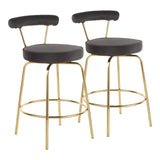 Rhonda - Glam Counter Stool (Set of 2) - Furniture Home Direct