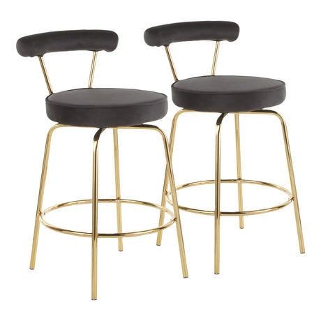Rhonda - Glam Counter Stool (Set of 2) - Furniture Home Direct