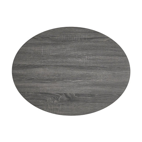 Coffee Table Nesting Set with Oval Design Matte Black - Furniture Home Direct