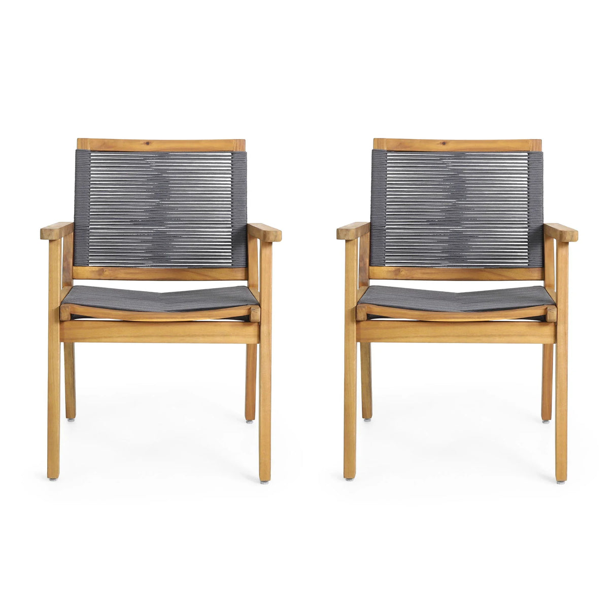 Outdoor Dining Chair (Set of 2) - Dark Gray