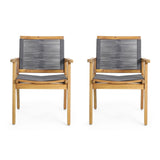 Outdoor Dining Chair (Set of 2) - Dark Gray