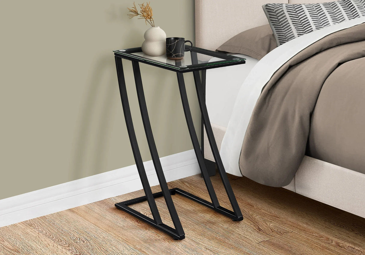Accent Table, C - Shaped, Sturdy Construction, Contemporary & Modern - Furniture Home Direct