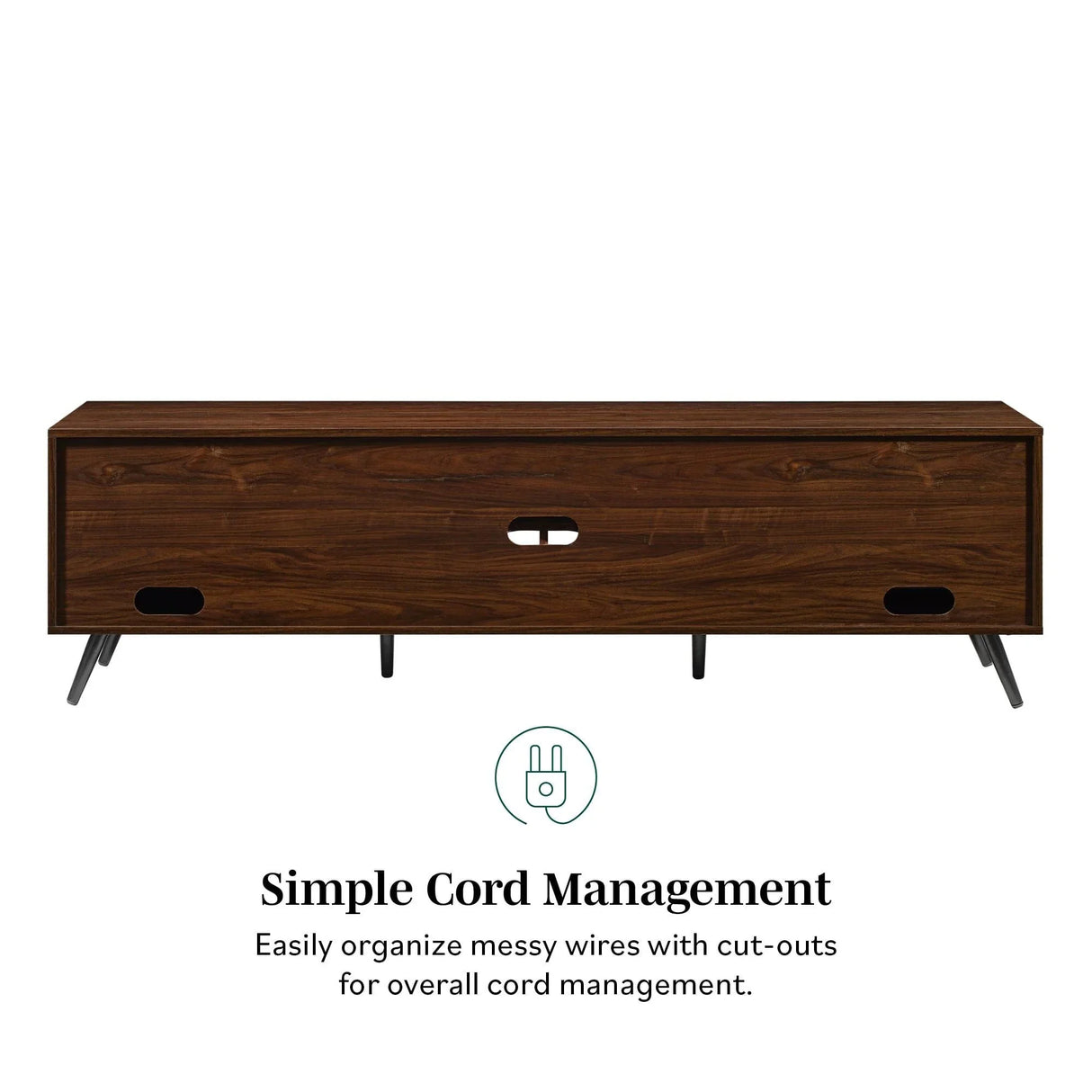 Contemporary 2 Door Minimalist TV Stand - Furniture Home Direct
