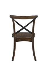 Kaelyn - Metal Side Chair (Set of 2) - Dark Oak - Furniture Home Direct