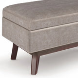 Owen - Upholstered Rectangular Storage Ottoman - Furniture Home Direct