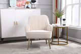 Modern Mid-Century Chair Tufted Sherpa Armchair For Living Room Bedroom Office - Furniture Home Direct