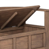 Adams - Entryway Storage Bench - Rustic Natural Aged Brown - Furniture Home Direct