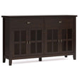 Artisan - Large 4 Door Sideboard Buffet - Dark Chestnut Brown - Furniture Home Direct