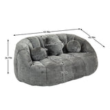 Bean Bag Lazy Sofa Durable Comfort Lounger High Back Bean Bag Chair Couch - Furniture Home Direct