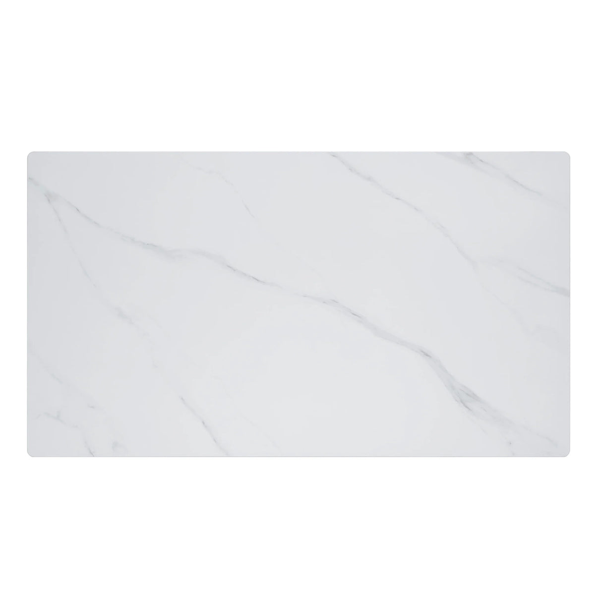Dining Set Marble Look Table Faux Leather Chairs Gray - Furniture Home Direct
