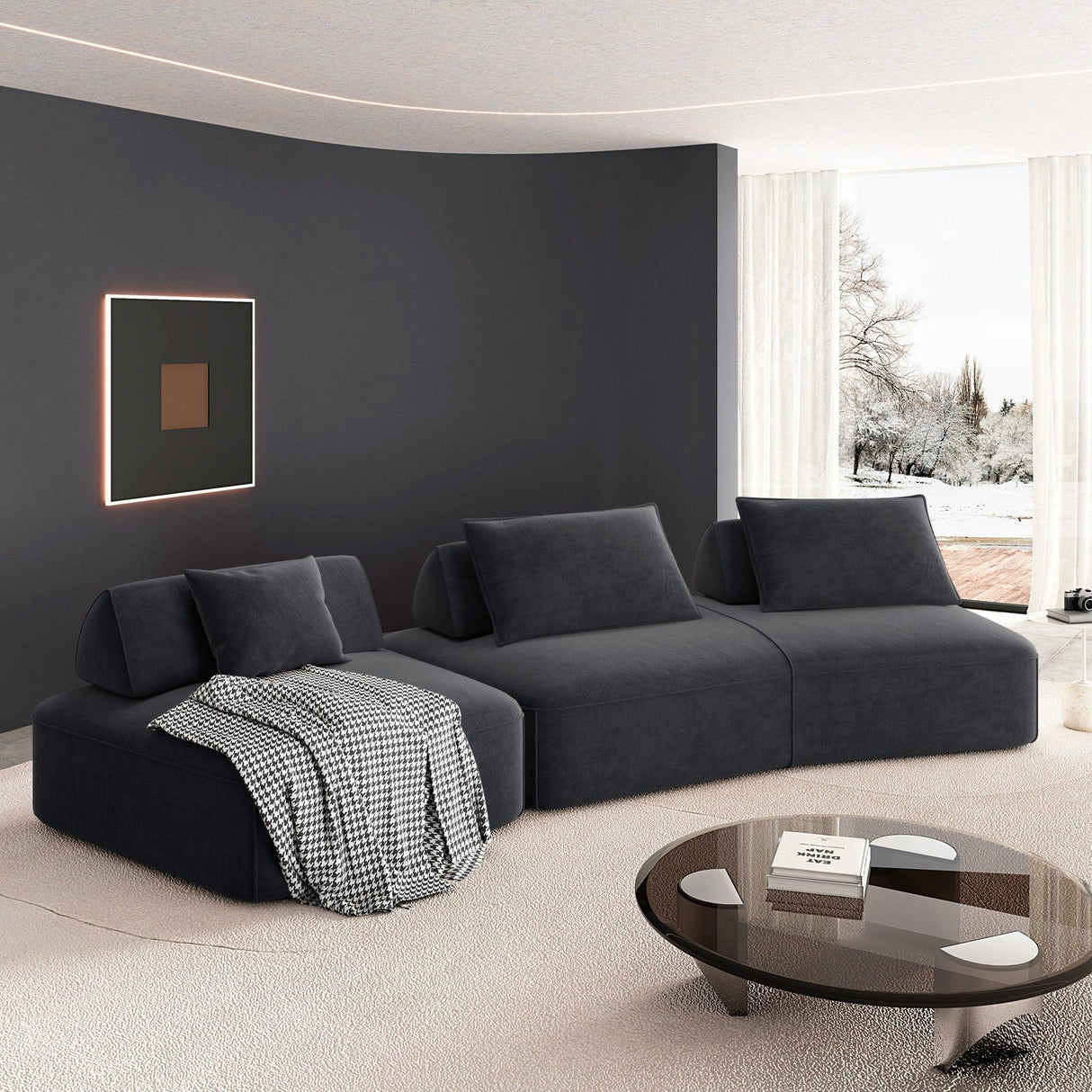 Modern Luxury Oversized Modular Sectional Sofa Set - Furniture Home Direct